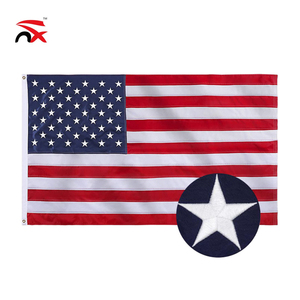 Personnaliser l'impression du drapeau national, tout logo, tissu Oxford 600d, drapeau américain brodé, drapeau national américain - Product Image 2