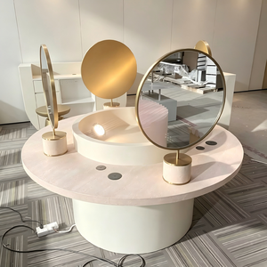 Diseño de Interiores Llave en Mano para Salón de Belleza Profesional, Mobiliario Personalizado, Divisiones Curvas, Estaciones de Estilismo con LED - Product Image 6