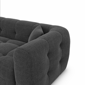 Divano Sezionale Reclinabile a Tre Posti Disen <span class=keywords><strong>in</strong></span> <span class=keywords><strong>Velluto</strong></span> con Struttura <span class=keywords><strong>in</strong></span> Legno, Stile Moderno e Silenzioso, Eco-Friendly e Rinfrescante - Product Image 4
