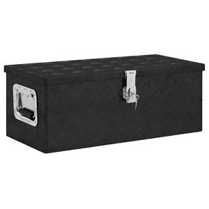 Boîte de rangement en aluminium noir 27,6''x12,2''x10,6'' - Boîtes à outils - Product Image 1