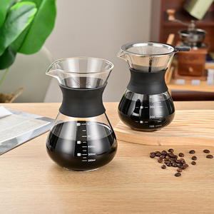 Cafetera de Vidrio para Preparación Manual con Filtro, Jarra de Goteo con Escala, para Extracción en Frío, Jarra Compartible - Product Image 5