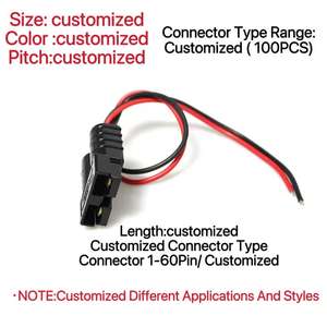 ชุดสายไฟพร้อมที่ใส่ฟิวส์แบบใบมีด <span class=keywords><strong>2</strong></span> ขา สำหรับรถยนต์ แบบกำหนดเอง พร้อมสายไฟสีแดงและสีดำที่ทนทาน - Product Image 1