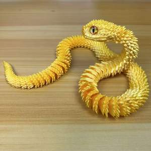 Serpiente Impresa en 3D, Manualidades de Plástico, Novedad, Múltiples Articulaciones Flexibles y Móviles, Modelo de Serpiente de Simulación Animal - Product Image 1