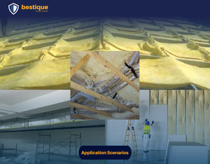 Rouleau <span class=keywords><strong>de</strong></span> <span class=keywords><strong>laine</strong></span> <span class=keywords><strong>de</strong></span> <span class=keywords><strong>verre</strong></span> <span class=keywords><strong>75</strong></span> <span class=keywords><strong>mm</strong></span> pour isolation des conduits, climatisation, murs extérieurs et toitures - Product Image 5