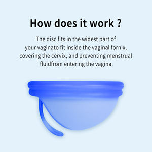<span class=keywords><strong>Disco</strong></span> <span class=keywords><strong>Menstrual</strong></span> de Silicona de Grado Médico 100% Reutilizable OEM para Mujeres - Product Image 4