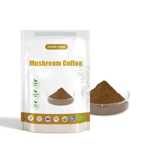 Marque privée Organique Tremella Fuciformis Champignon café en poudre Extrait naturel Mélange de champignons en poudre