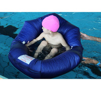 Fauteuil flottant moderne pour piscine extérieure, pour enfants et adultes, avec housse amovible, pour le plaisir et la détente