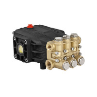 Pompe à piston triplex électrique triphasée 5 CV en laiton au design italien brillant, 19 lpm, 100 bars, haute pression, céramique de surface