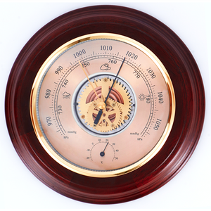 Home Decoration Wall <strong>Clock</strong> Thermometer <strong>Barometer</strong> Hygrometer 3-in-1 Wooden Weather Station Retro Wooden Wall <strong>Clock</strong> - Product Image 1