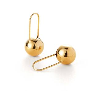 New Cute Jewelry Set <b>for</b> Women Shiny Wedding Fashion Fine Jewelry <b>for</b> Women 925 Silver 18k Gold Pin Bead <b>Hoop</b> <b>Earrings</b> - Product Image 6