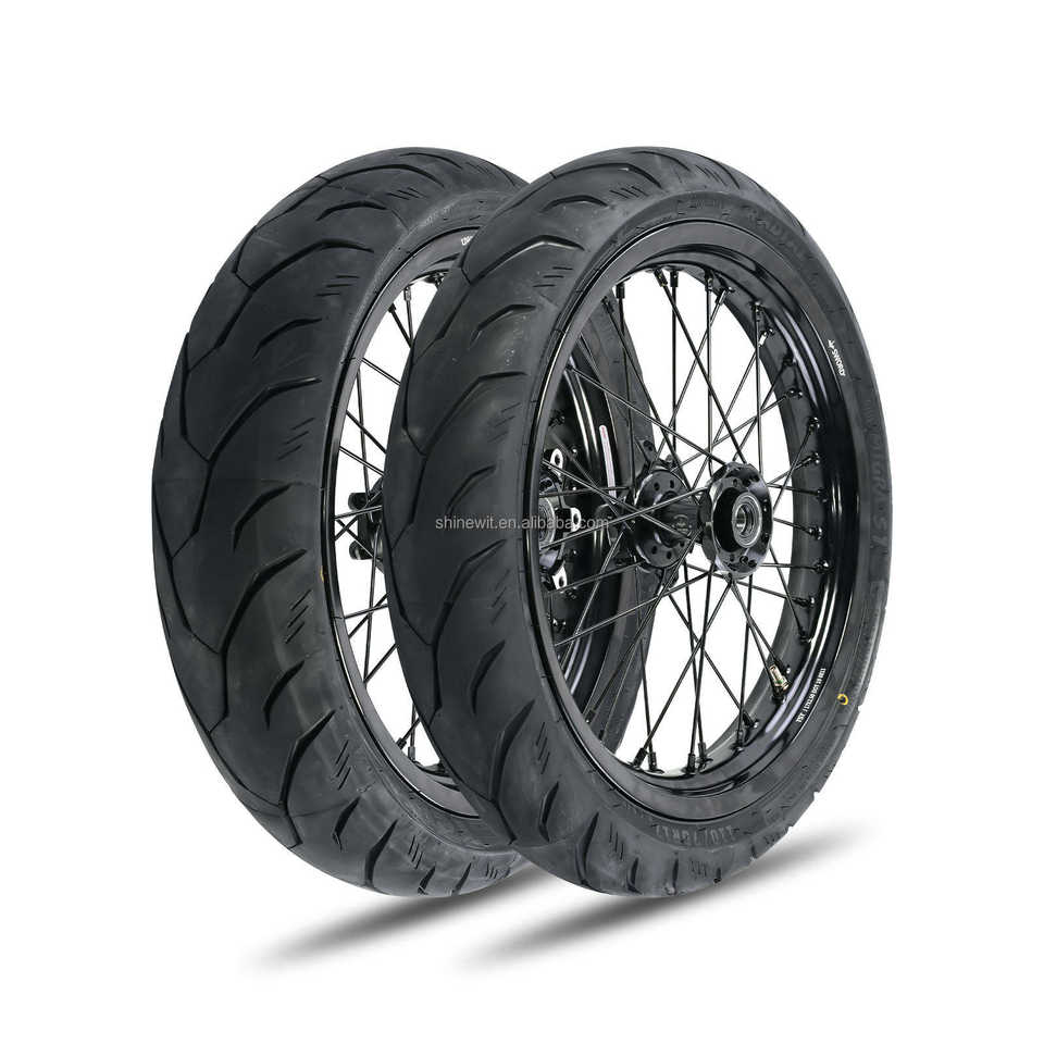 Silver Rim Motard Silver Anodized Supermoto Wheels for Sur Ron Light Bee 17x2.5/3.5 Inch ...