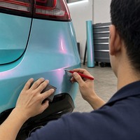 Film de protection de peinture automobile (PPF) personnalisé en gros avec logo, film de changement de couleur rose pour voitures de luxe