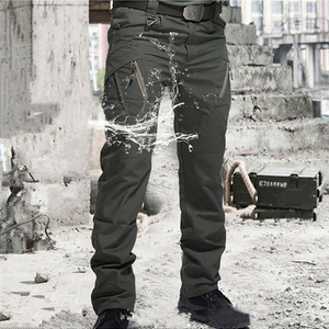 <span class=keywords><strong>Pantaloni</strong></span> da combattimento tattici da uomo impermeabili color oliva Multi-tasche <span class=keywords><strong>pantaloni</strong></span> <span class=keywords><strong>pantaloni</strong></span> Casual <span class=keywords><strong>cargo</strong></span> intrecciati davanti piatto per l'escursionismo - Product Image 2
