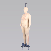 Mannequin de vêtements grande taille pour femmes, modèle national standard, avec coupe 3D, enveloppement complet du corps, accessoires en tissu avec tête fixe