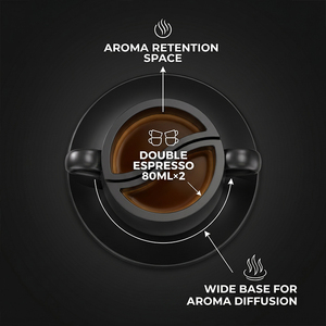 Juego de Tazas de Café de Cerámica con Forma de Grano de Café, Taza Doble de Espresso de 80 ml con Platillo a Juego para <span class=keywords><strong>Barista</strong></span> - Product Image 5