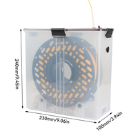 Boîte de rangement hermétique pour filament d'imprimante 3D de 1 kg avec hygromètre, déshydratant, anti-poussière et anti-humidité pour PLA, PETG, TPU