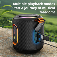 Altavoz Zealot M1 de 30W, Portátil, con Bluetooth, Sonido Estéreo HiFi, Supergraves, Resistente al Agua, con Luces RGB, Ideal para Fiestas al Aire Libre