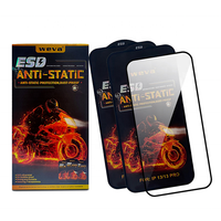 Protection d'écran en verre trempé anti-statique ESD 9H pour iPhone 11 12 13 14 15 16 17 Pro Max 8 Plus X Xr XS Max