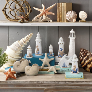 เหยือกเซรามิกรูปดาวทะเลสำหรับตกแต่งฤดูร้อนรูปทรงเปลือกหอยและประภาคารการตกแต่งฤดูร้อน - Product Image 3
