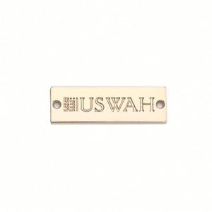 ป้ายติดเสื้อผ้ารูปวงกลมแบบเป็นมิตรกับสิ่งแวดล้อม พร้อมพวงกุญแจสำหรับกระเป๋าเสื้อผ้า ป้ายชุบโลหะแบบกำหนดเองได้ - Product Image 6