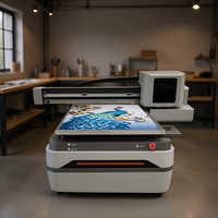 Impresora de Inyección de Tinta UV de Cama Plana con Pantalla para Impresión Comercial Multicolor, Nueva Máquina Plotter de Grado Industrial