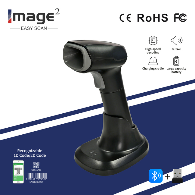 HC-781BT Barcode Scanner Show Product Name Price Time Prefix/Suffix Scanning High Precision 5mil Fast Scan >3m/s COM Stock