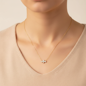 Most Popular Cute Design Bee Shape Pendant Fine Jewelry 18K Solid Yellow Gold Real Natural Diamond Necklace For Women Party <b>Gift</b> - Product Image 6