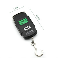 50KG Equipaje electrónico Mano Portátil Colgando Balanza digital Balanzas de pesca