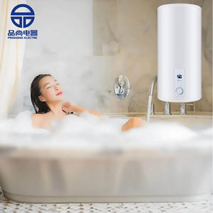 <span class=keywords><strong>Chauffe</strong></span>-<span class=keywords><strong>eau</strong></span> électrique vertical mural compact avec réservoir intérieur émaillé et boîtier en plastique pour le stockage domestique - Product Image 2