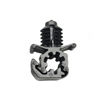 E RONG Garantía de Calidad QJ-KK27 Clip de Tubo Único de 7mm, Clips Universales de Plástico para Fijación de Arnés de Cables de Motor de Coche