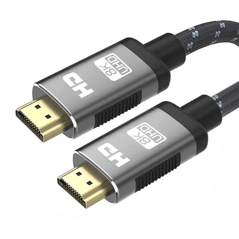 0.3m 1.5m 3m 48Gbps नायलॉन हाई स्पीड अल्ट्रा एचडी केबल ऑडियो और वीडियो HDMI से HDMI केबल 8K HDMI 2.1 केबल