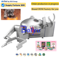 Broyeur à grande vitesse 80L 125L pour la production de friandises pour animaux de compagnie, machine commerciale de traitement des aliments pour animaux, coupe-viande émulsifiant Baiyu