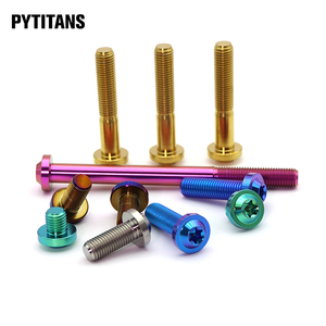 Pytitans M10 diameter18h7 Kích thước dài GR5 Titan bolt-nội Bộ rose-tipped đầu vít cho xe máy và xe đạp - Product Image 2