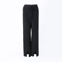 Ensemble de vêtements en tricot de haute qualité avec col en fourrure de Mongolie amovible, pull en laine et pantalon pour femmes pour l'hiver