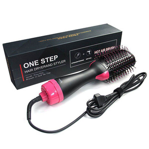 One <b>Step</b> Hair Dryer And Styler Hot Air Brush Straightening Drying All Hair Types Tourmaline Ceramics - Product Image 1