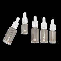 Flacon compte-gouttes en verre pour huiles essentielles, emballage cosmétique en verre 5ml-100ml, sérigraphie avec compte-gouttes à bulbe en caoutchouc