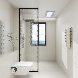 Oumeiga demi-cloison salle <span class=keywords><strong>de</strong></span> <span class=keywords><strong>douche</strong></span> cadre étroit écran <span class=keywords><strong>de</strong></span> bain <span class=keywords><strong>en</strong></span> aluminium étanche salle <span class=keywords><strong>de</strong></span> bain séparation humide/sec porte <span class=keywords><strong>en</strong></span> <span class=keywords><strong>verre</strong></span> - Product Image 6