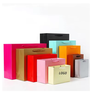 Senang03 thiết kế Trung Quốc bán buôn <span class=keywords><strong>Kraft</strong></span> đáy vuông mua sắm sang trọng thương hiệu quà tặng túi giấy với logo túi màu nâu - Product Image 5