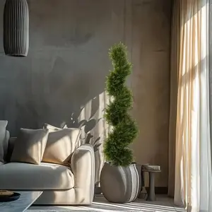 6 pies cipreses decoración simulación verde topiario artificial árbol artificial bonsái cedro planta en maceta árboles para la venta al aire libre