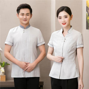 Uniforme de personal de limpieza, uniforme de personal de limpieza de Hotel, uniforme de camarero personalizado, ropa de camarera - Product Image 4