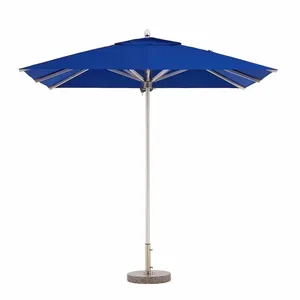 商用户外沙滩花园木阳伞滑轮伞