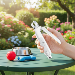 Productos Más Vendidos, Accesorios para Mascotas en Plataforma Global, Cortaúñas 2 en 1 con Luz LED, 3.7V/500mAh, Cortaúñas <span class=keywords><strong>de</strong></span> Lujo para Gatos - Product Image 1