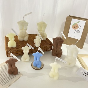Modern sanat heykel heykeli E136 el yapımı yeni tasarım kadın çıplak vücut şekli renkli kadın Scented kokulu mum dekor Nordic INS - Product Image 3