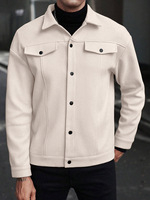 Automne/hiver nouveauté hommes revers laine Blazer vêtements de sport décontractés veste d'affaires grande taille hommes vestes