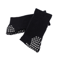 Chaussettes de sport de compression pour hommes, design personnalisé, antidérapantes, absorbant la sueur, tricotées, pour le football, avec poignets et poignées inférieures.