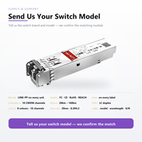 Émetteur-récepteur CWDM SFP 20km 100km 160km 1270nm 1610nm, module optique 1.25G pour nœud passif WDM, LC Duplex Monomode DDM Télécom