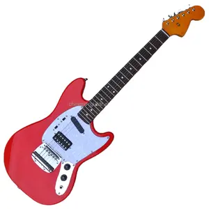 Flyoung kırmızı elektro gitar enstrüman 6 dizeleri ucuz fiyat gitar 610mm ölçek uzunluğu