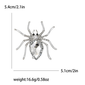 Joyería de moda, broches de araña de diamantes de imitación chapados en oro para <span class=keywords><strong>mujer</strong></span>, diseño creativo, accesorios para disfraces de <span class=keywords><strong>Halloween</strong></span>, broche de solapa para hombre - Product Image 4