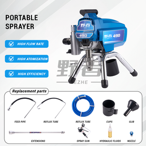 Pistola de Pulverización Eléctrica de Alta Presión, Profesional 490, Máquina de Recubrimiento para Pintura de Látex Industrial, Pulverización DIY - Product Image 3