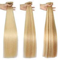 Extensions de cheveux naturels Remy de haute qualité, à base d'un seul donneur européen, avec bandes adhésives